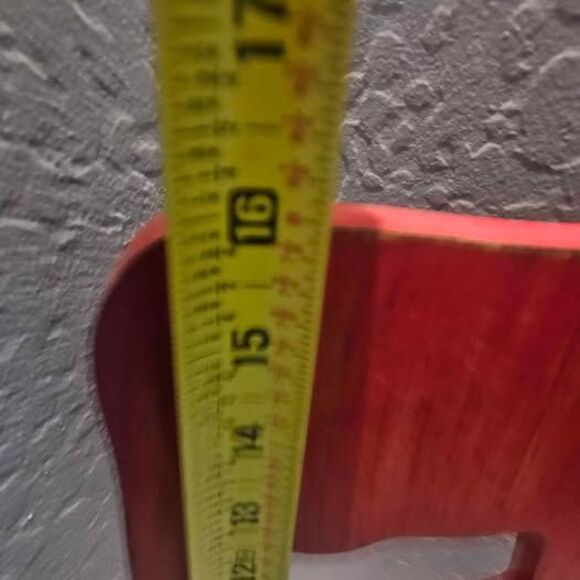 Wood Red Cow Silhouette 16" - Picture 5 of 5